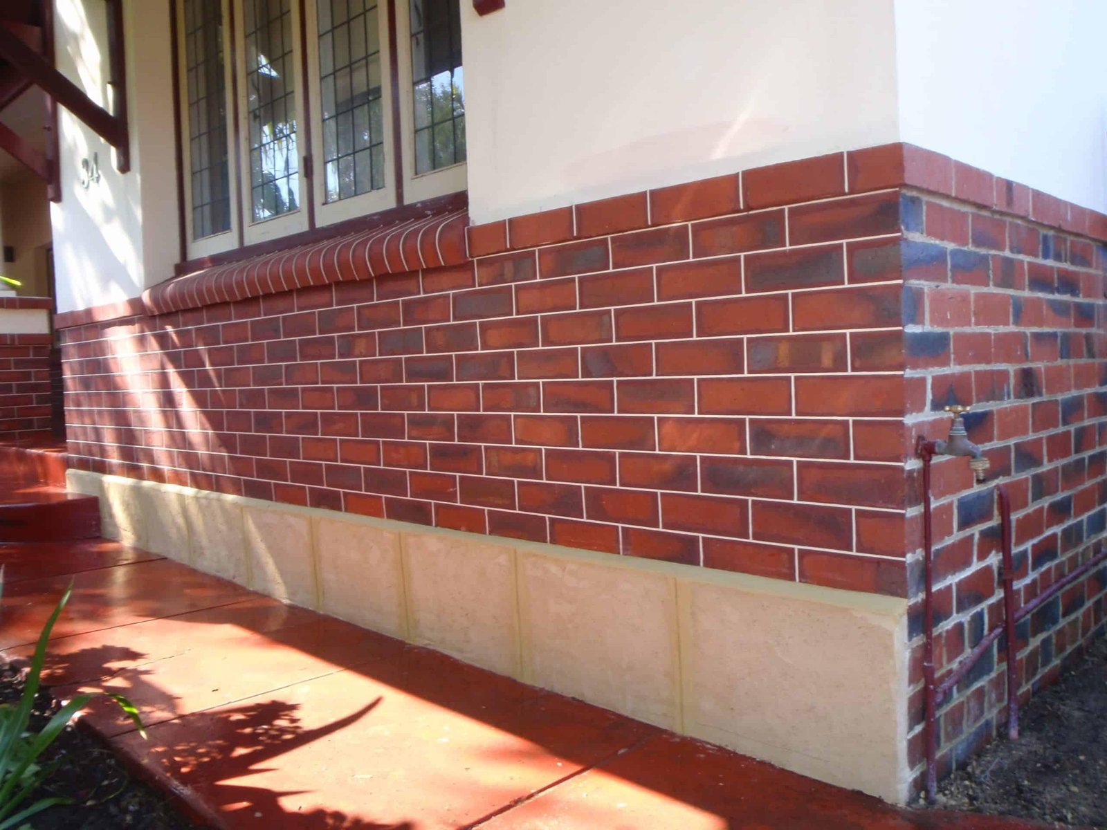 Restored cracked foundation